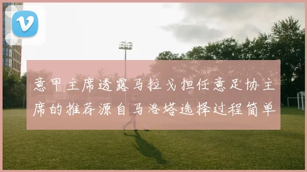 意甲主席透露马拉戈担任意足协主席的推荐源自马洛塔选择过程简单明了